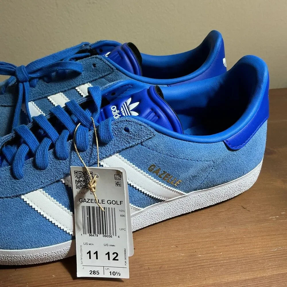 Adidas Gazelle Golf Royal Blue White Shoes IH2267 Men's Sizes 11